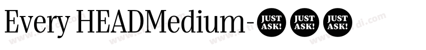 Every HEADMedium字体转换